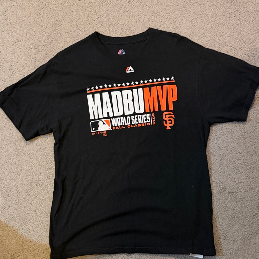 Majestic Black World Series MVP Tee 2014 Madison Bumgarner